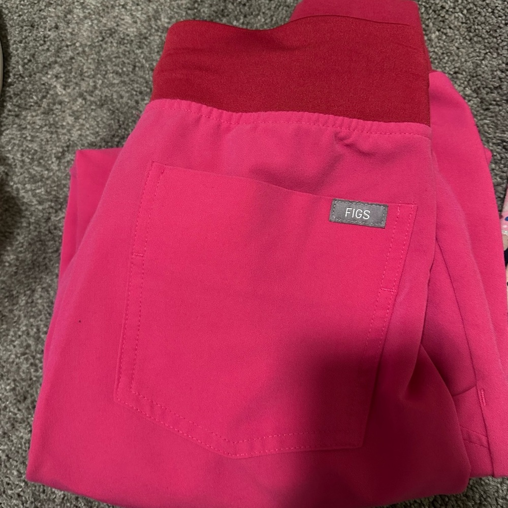 Figs Kids Bright Pink Casual Bottoms